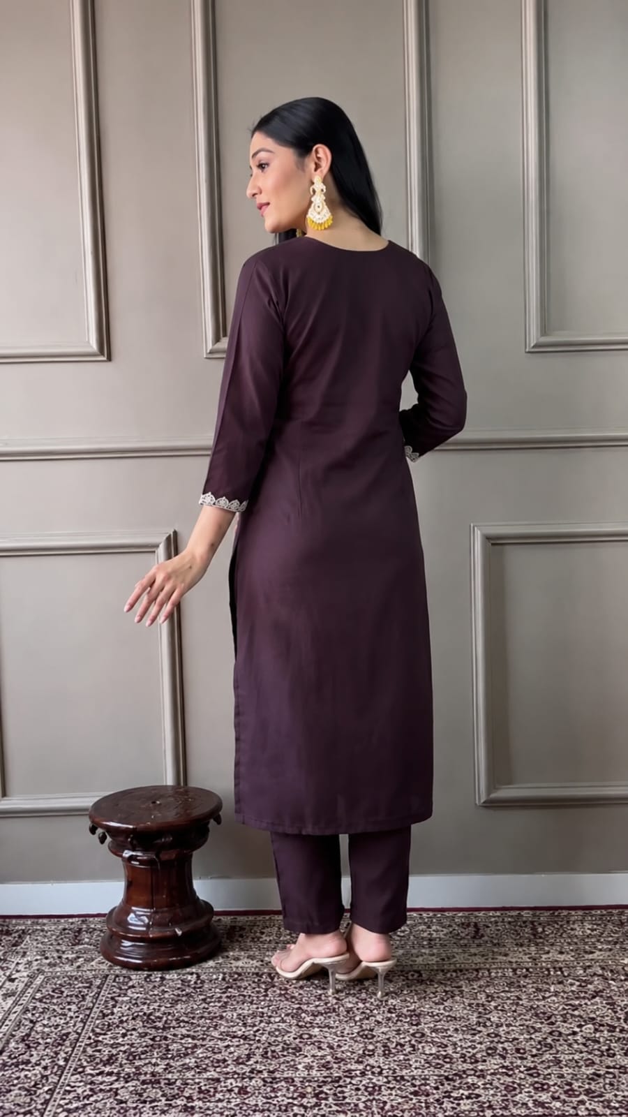 Midnight Lotus 3-Piece Suit Set