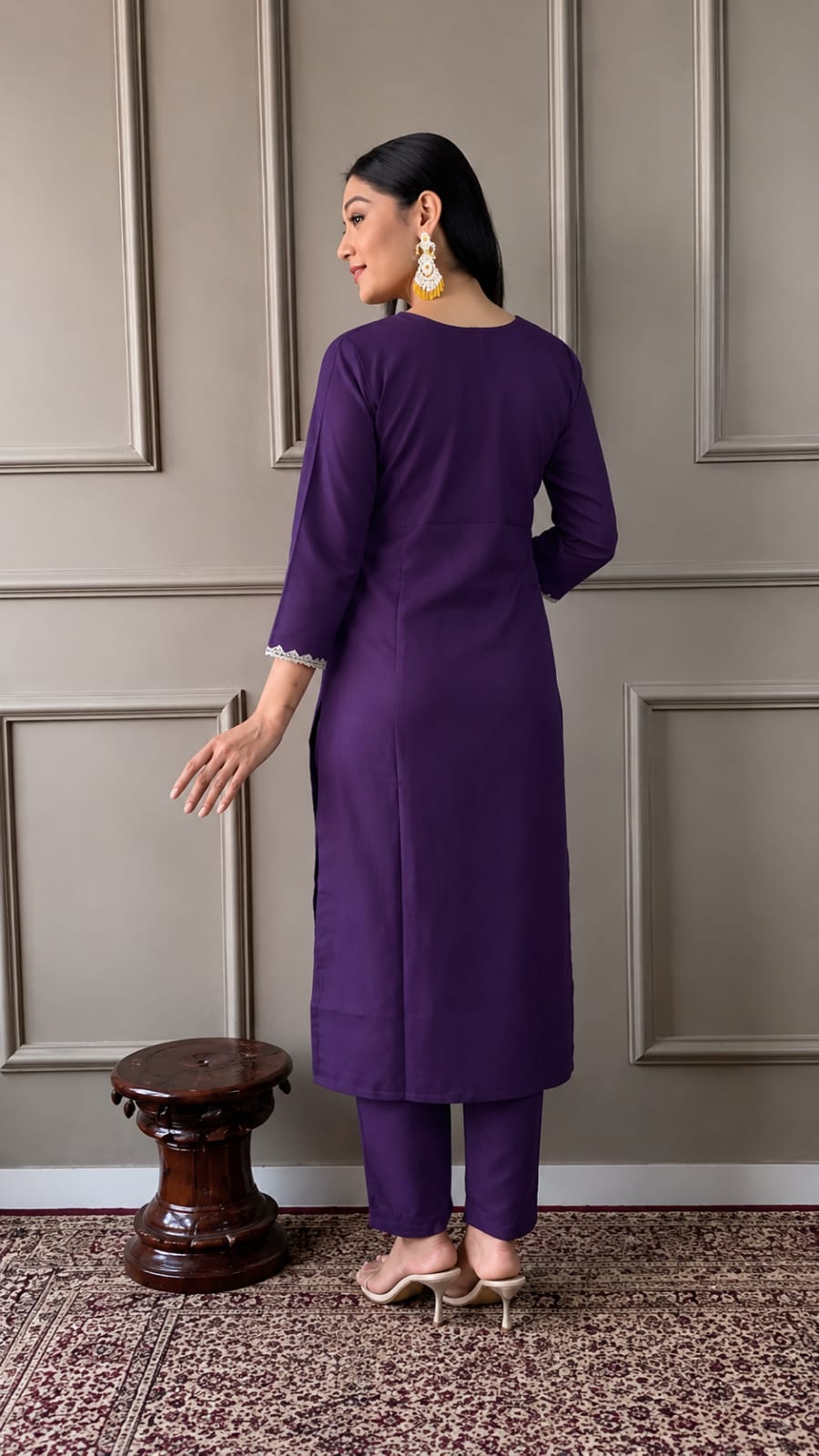 Lavender Luxe Embroidered Set