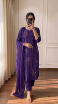 Lavender Luxe Embroidered Set